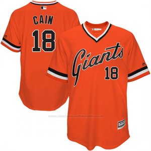Camiseta Beisbol Hombre San Francisco Giants Matt Cain Naranja Turn Back The Clock