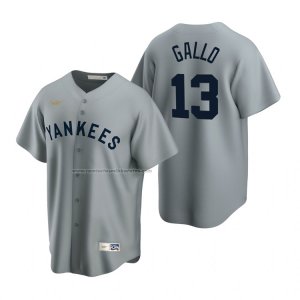 Camiseta Beisbol Hombre New York Yankees Joey Gallo Cooperstown Collection Road Gris