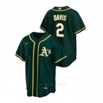 Camiseta Beisbol Hombre Oakland Athletics Khris Davis 2020 Replica Alterno Verde