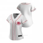 Camiseta Beisbol Mujer Cincinnati Reds Replica 2020 Primera Blanco