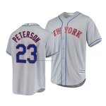 Camiseta Beisbol Hombre New York Mets David Peterson Cool Base Road Gris