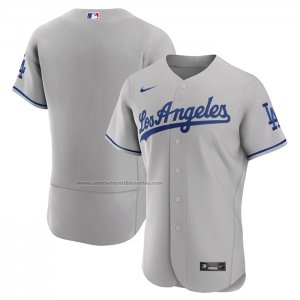 Camiseta Beisbol Hombre Los Angeles Dodgers Road Autentico Gris