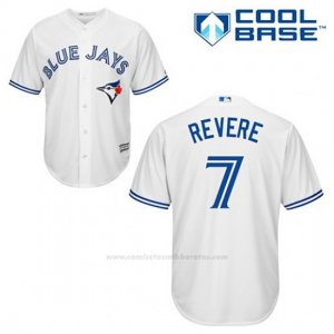 Camiseta Beisbol Hombre Toronto Blue Jays Ben Revere 7 Blanco 1ª Cool Base