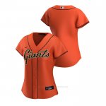 Camiseta Beisbol Mujer San Francisco Giants Replica 2020 Alterno Naranja