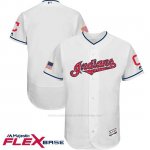 Camiseta Beisbol Hombre Cleveland Indians 2017 Estrellas y Rayas Blanco Flex Base