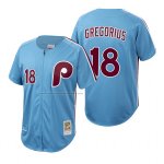 Camiseta Beisbol Hombre Philadelphia Phillies Didi Gregorius Autentico Cooperstown Collection Azul