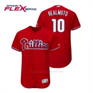 Camiseta Beisbol Hombre Philadelphia Phillies J.t. Realmuto Flex Base Autentico Collezione Alternato Rojo