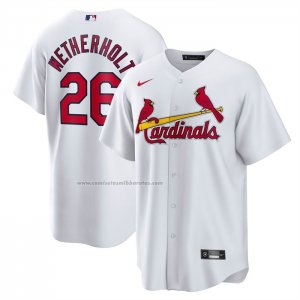 Camiseta Beisbol Hombre St. Louis Cardinals JJ Wetherholt Primera Replica Blanco