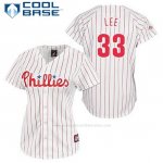 Camiseta Beisbol Hombre Philadelphia Phillies Cliff Lee 33 Blanco Cool Base