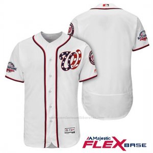 Camiseta Beisbol Hombre Washington Nationals Blanco 2018 All Star 1ª Alterno Flex Base