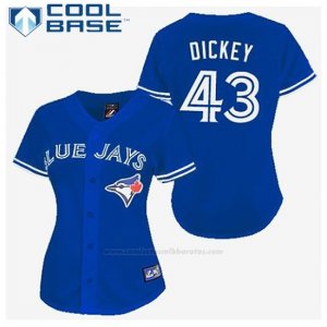 Camiseta Beisbol Hombre Toronto Blue Jays R.a. Dickey 43 Azul Cool Base