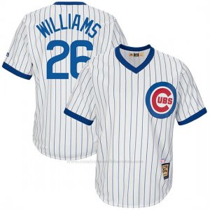 Camiseta Beisbol Hombre Chicago Cubs 26 Menscubs Billy Williams Blanco Cooperstown Coleccion Cool Base
