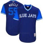 Camiseta Beisbol Hombre Toronto Blue Jays 2017 Little League World Series Russell Martin Royal