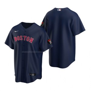 Camiseta Beisbol Hombre Boston Red Sox Replica Azul