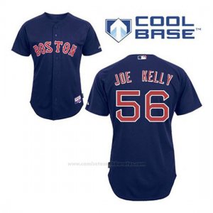 Camiseta Beisbol Hombre Boston Red Sox 56 Joe Kelly Azul Alterno Cool Base