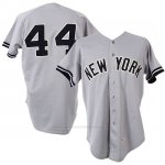 Camiseta Beisbol Hombre New York Yankees Reggie Jackson Gris 1981 Game Worn Road