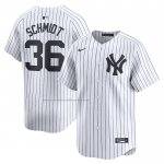 Camiseta Beisbol Hombre New York Yankees Clarke Schmidt Primera Limited Blanco