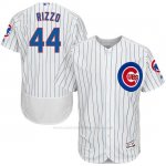 Camiseta Beisbol Hombre Chicago Cubs 44 Anthony Rizzo Autentico Coleccion Flex Base Base Blanco