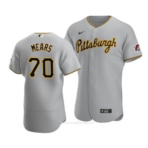 Camiseta Beisbol Hombre Pittsburgh Pirates Nick Mears Autentico Road 2020 Gris