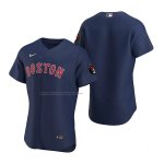 Camiseta Beisbol Hombre Boston Red Sox Autentico Azul