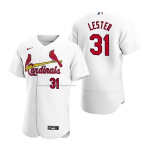 Camiseta Beisbol Hombre St. Louis Cardinals Jon Lester Autentico Primera Blanco