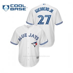 Camiseta Beisbol Hombre Toronto Blue Jays Vladimir Guerrero Jr. Cool Base Majestic Home Blanco