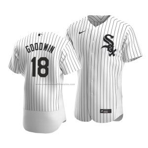 Camiseta Beisbol Hombre Chicago White Sox Brian Goodwin Autentico Primera Blanco