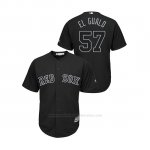 Camiseta Beisbol Hombre Boston Red Sox Eduardo Rodriguez 2019 Players Weekend El Gualo Replica Negro