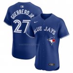 Camiseta Beisbol Hombre Toronto Blue Jays Vladimir Guerrero Jr Alterno Elite Azul