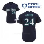 Camiseta Beisbol Hombre Seattle Mariners Ken Griffey 24 Azul Azul Alterno Cool Base
