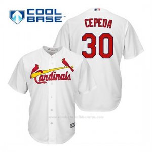 Camiseta Beisbol Hombre St. Louis Cardinals Orlando Cepeda 30 Blanco 1ª Cool Base
