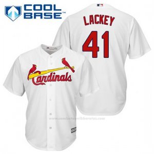 Camiseta Beisbol Hombre St. Louis Cardinals John Lackey 41 Blanco 1ª Cool Base