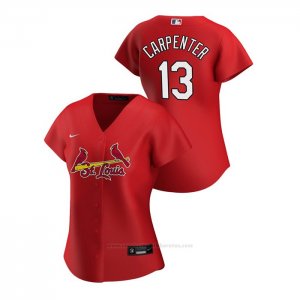 Camiseta Beisbol Mujer St. Louis Cardinals Matt Carpenter 2020 Replica Alterno Rojo