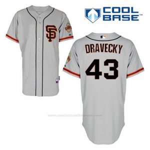 Camiseta Beisbol Hombre San Francisco Giants Dave Dravecky 43 Gris Alterno Cool Base