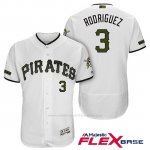 Camiseta Beisbol Hombre Pittsburgh Pirates Sean Rodriguez Blanco 2018 1ª Alterno Flex Base