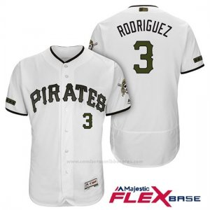 Camiseta Beisbol Hombre Pittsburgh Pirates Sean Rodriguez Blanco 2018 1ª Alterno Flex Base