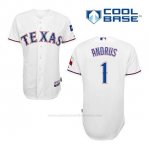 Camiseta Beisbol Hombre Texas Rangers Elvis Andrus 1 Blanco 1ª Cool Base
