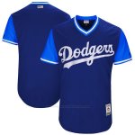 Camiseta Beisbol Hombre Los Angeles Dodgerss Players Weekend 2017 Personalizada Azul
