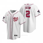 Camiseta Beisbol Hombre Washington Nationals Adam Eaton Replica Blanco