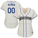 Camiseta Mujer Seattle Mariners Personalizada Blanco2