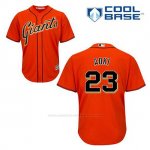 Camiseta Beisbol Hombre San Francisco Giants Norichika Aoki 23 Naranja Alterno Cool Base