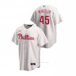 Camiseta Beisbol Hombre Philadelphia Phillies Zack Wheeler Replica Primera Blanco