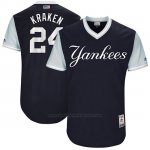 Camiseta Beisbol Hombre New York Yankees 2017 Little League World Series Gary Sanchez Azul