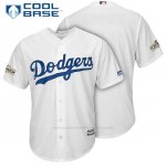 Camiseta Beisbol Hombre Los Angeles Dodgers 2017 Postemporada Blanco Cool Base