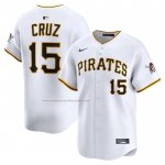 Camiseta Beisbol Hombre Pittsburgh Pirates Oneil Cruz Alterno Limited Blanco