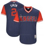 Camiseta Beisbol Hombre Los Angeles Angels 2017 Little League World Series Andrelton Simmons Azul