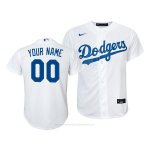 Camiseta Beisbol Nino Los Angeles Dodgers Personalizada Replica Primera 2020 Blanco