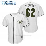 Camiseta Beisbol Hombre Cincinnati Reds 62 Jackson Stephens Blanco2018 Alterno Cool Base