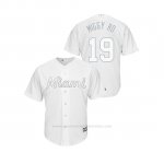 Camiseta Beisbol Hombre Miami Marlins Miguel Rojas 2019 Players Weekend Replica Blanco