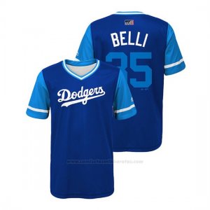 Camiseta Beisbol Nino Los Angeles Dodgers Cody Bellinger 2018 Llws Players Weekend Belli Royal
